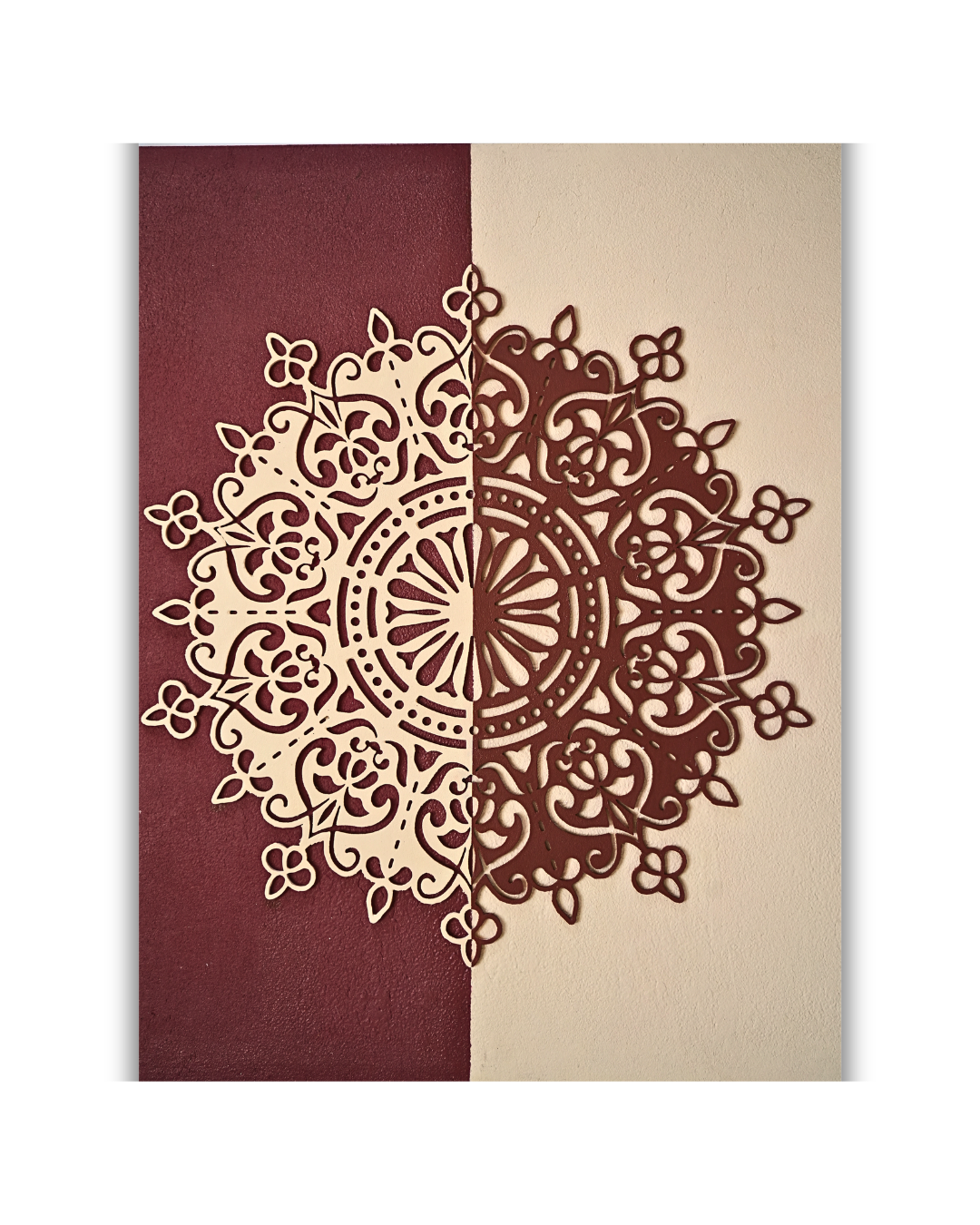 Dual Harmony Mandala Wall Art