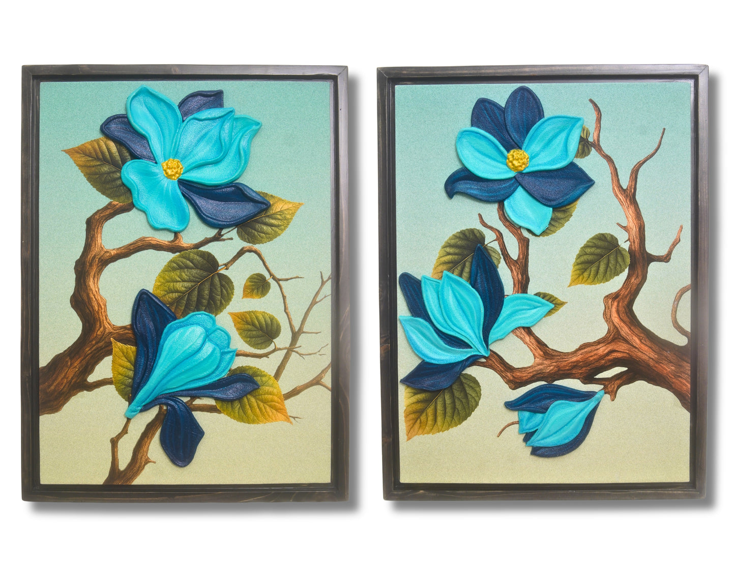 3D Floral Wall Art (Set of 2)