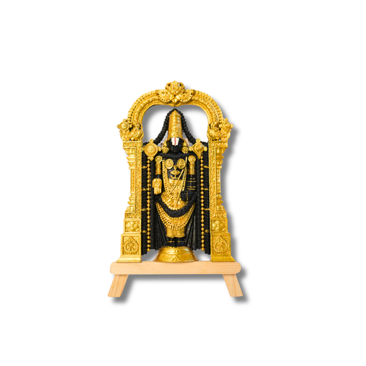 Lord Venkateshwara 3D Wall Art in Royal Gold Finish