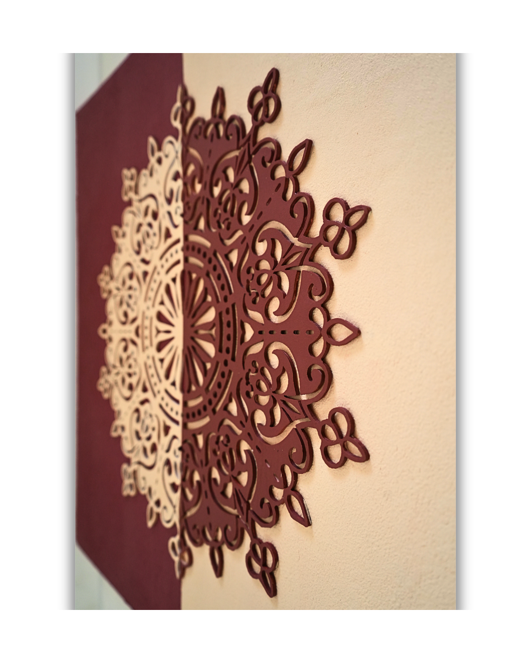 Dual Harmony Mandala Wall Art