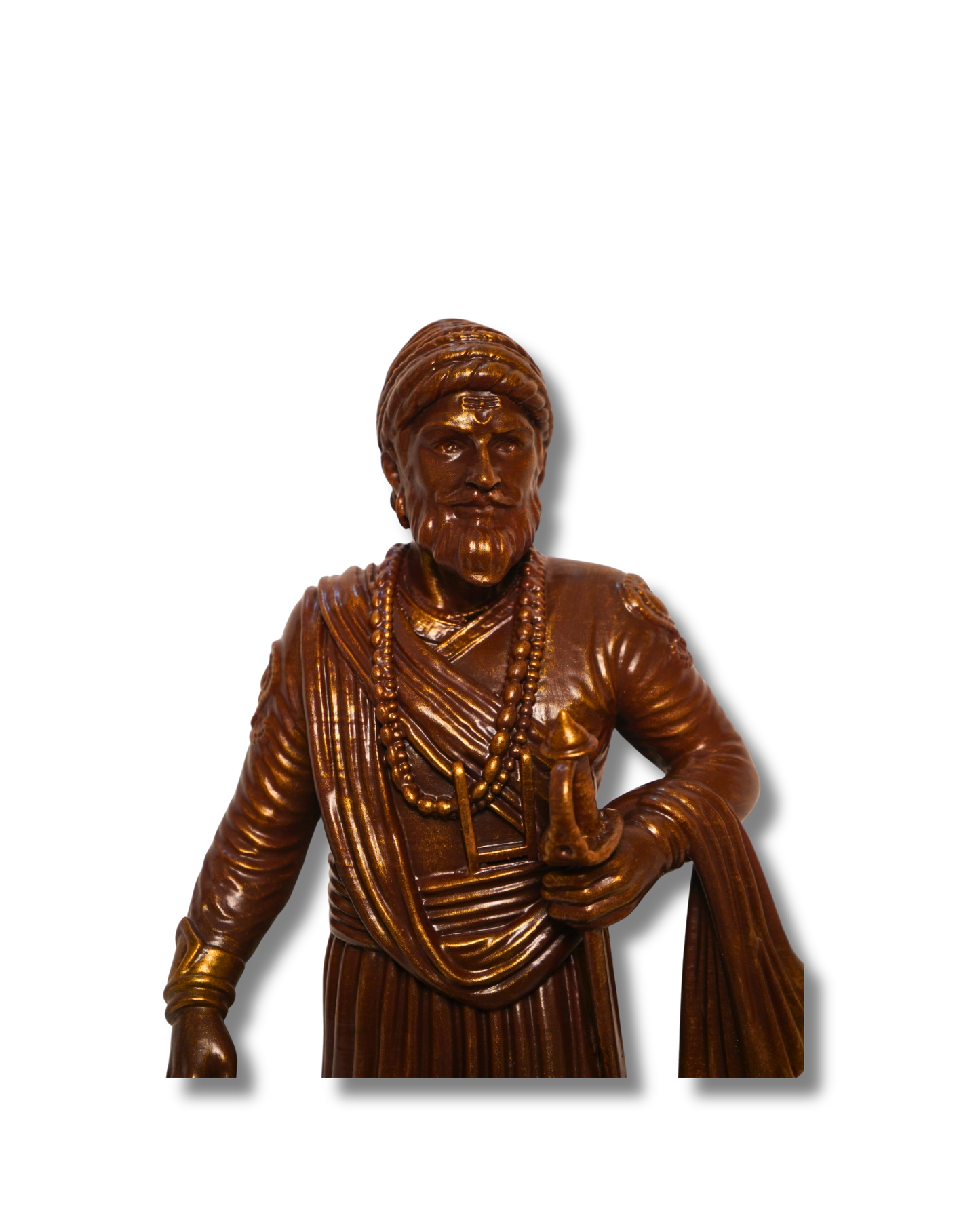 Shivaji Maharaj statue on ornate table