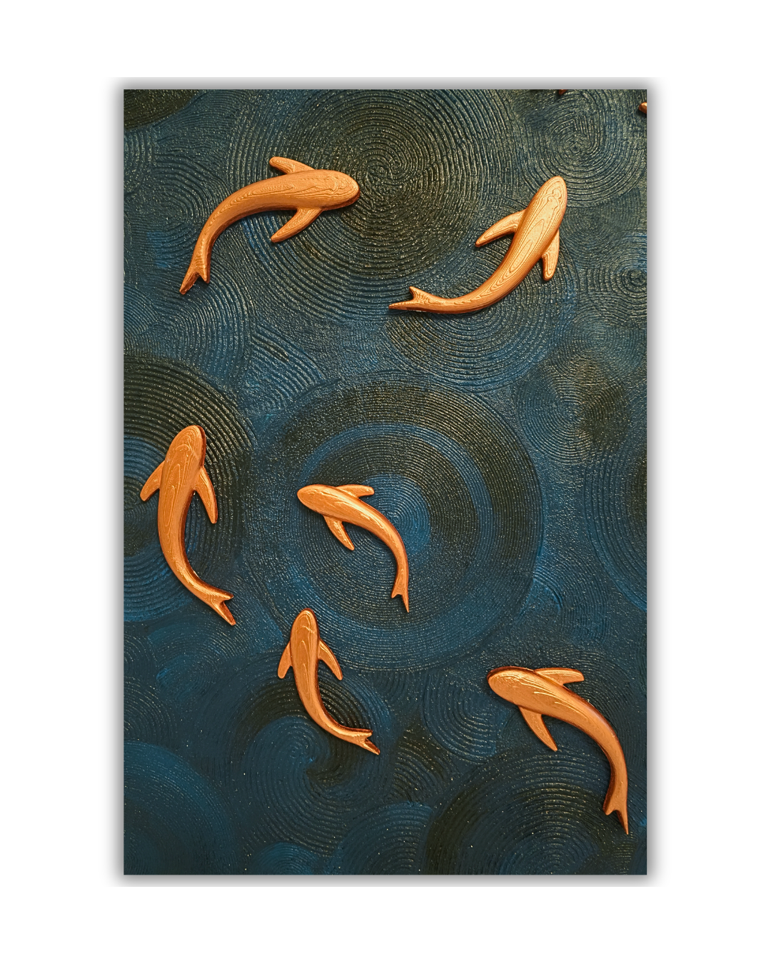 Koi : Statement of Success & Prosperity, Luxury Set of 2 Frame