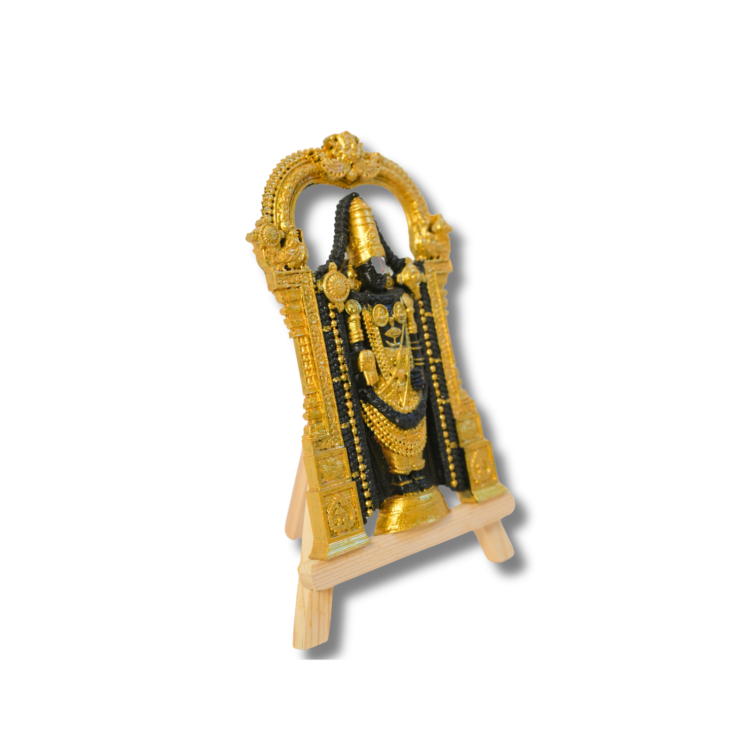Lord Venkateshwara 3D Wall Art in Royal Gold Finish