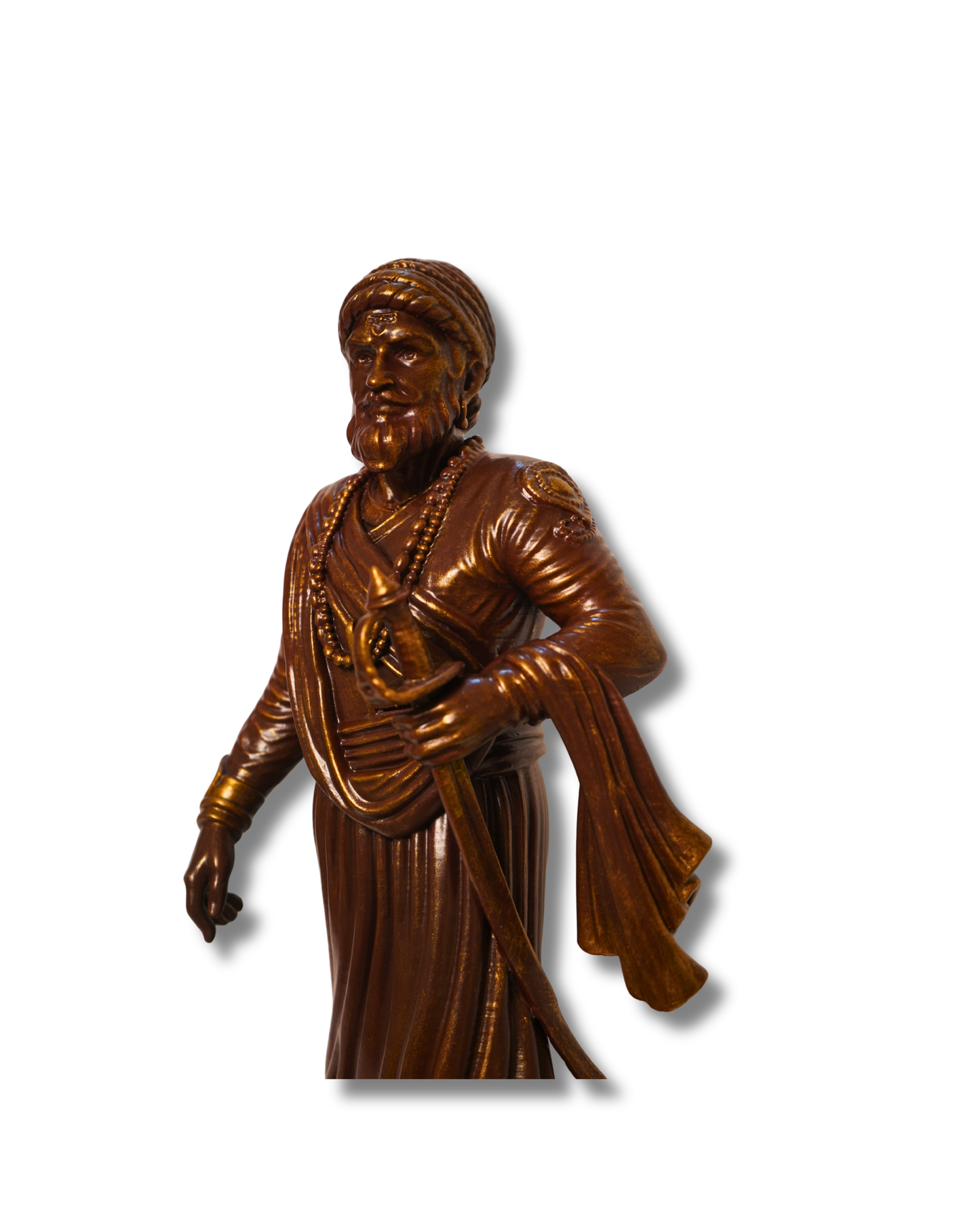 Shivaji Maharaj statue on ornate table