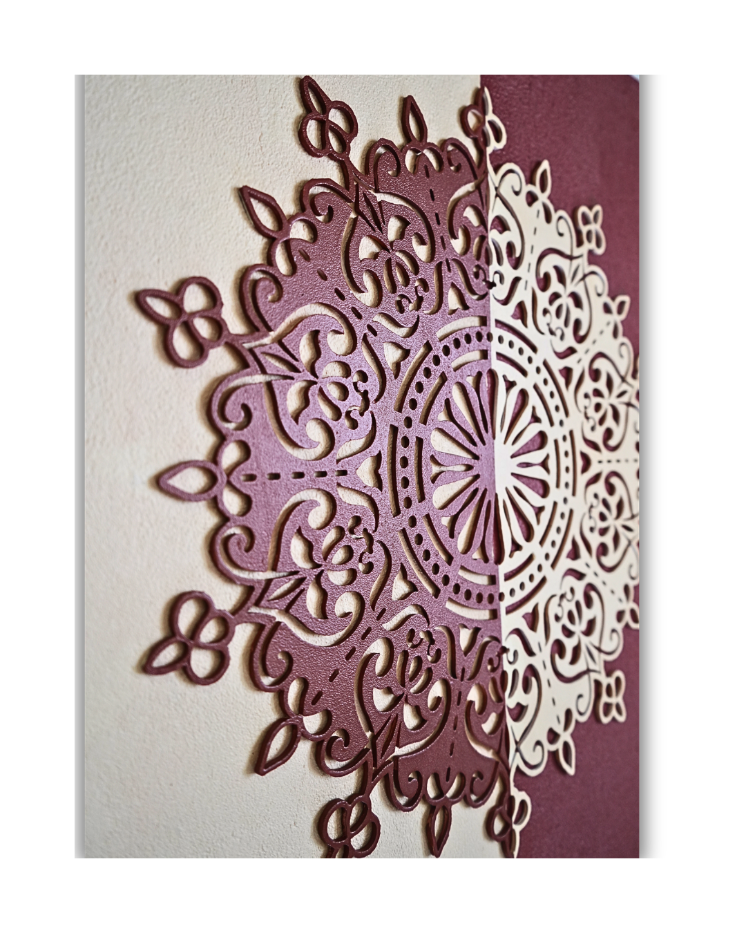 Dual Harmony Mandala Wall Art