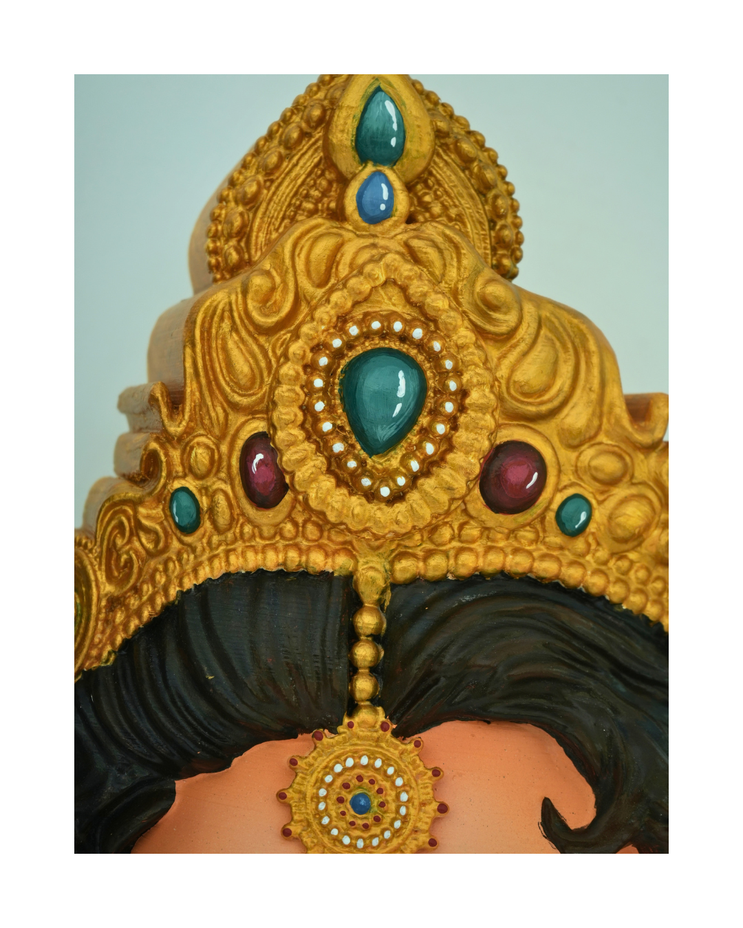 Shiva, Parvati & Ganesha 3D Wall Art