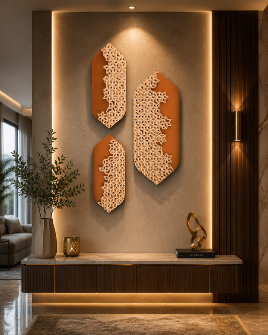 Contemporary Geometric Wall Sculpture