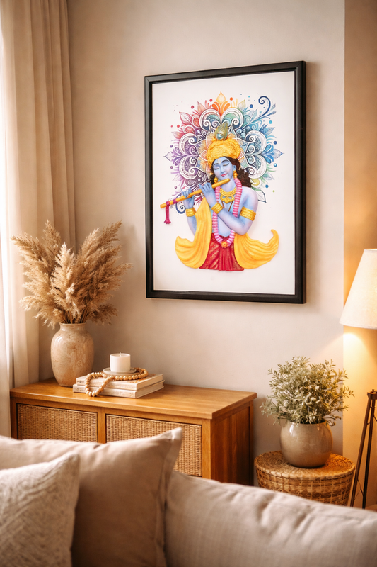 Bhagwan Krishna Playing the Flute
