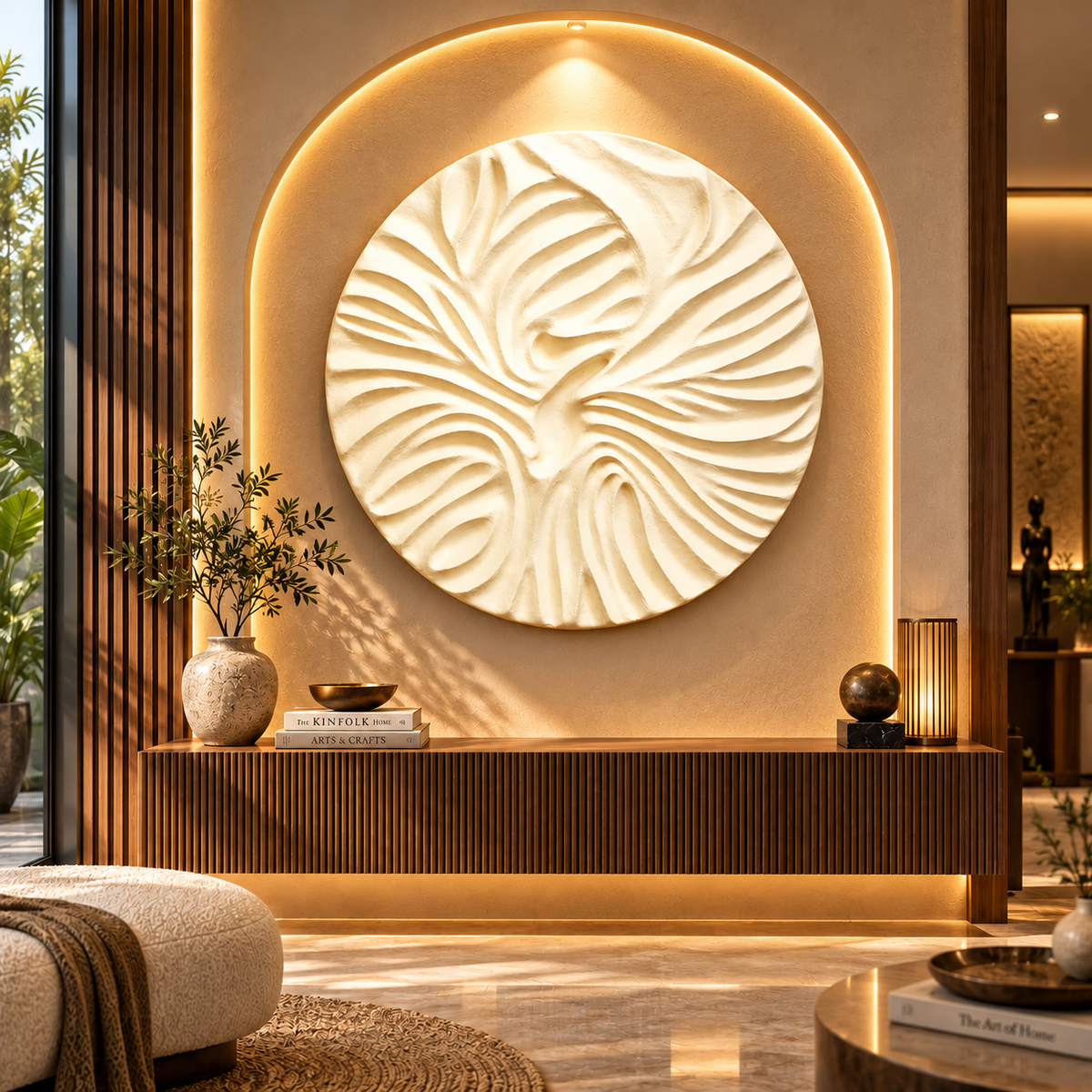 3D Abstract Circular Wall Art