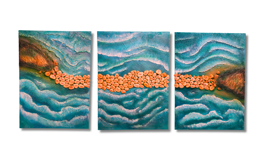 RAMSETU- LUXURY 3 PANNEL WALL SCULPTURE